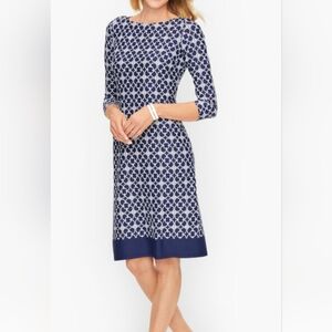 Talbots Chain Print Sheath Dress Women’s Size S